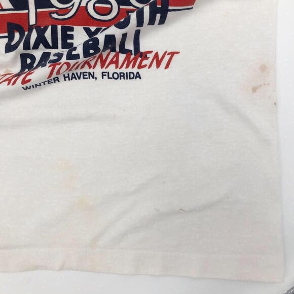 1989 Dixie Youth Baseball State Tournament tshirt 80s 1980s vintage - Picture 4 of 4